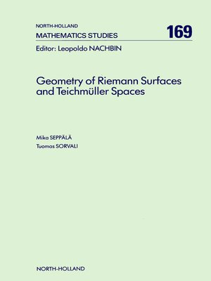 cover image of Geometry of Riemann Surfaces and Teichmüller Spaces